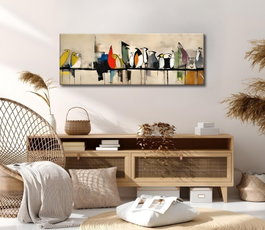 Wallity Lienzo Decorativo PC349 Multicolor 30 x 80 cm